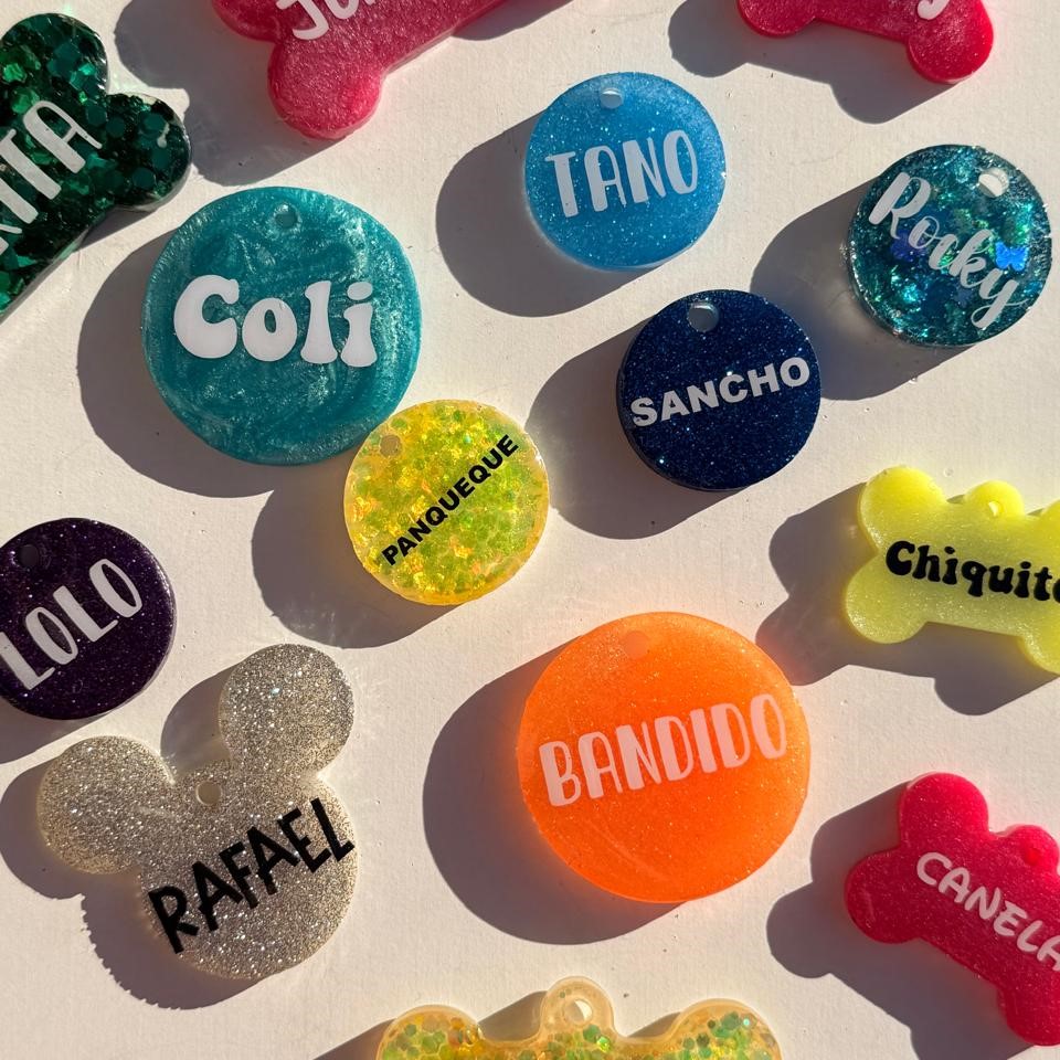 Chapitas identificatorias para perros